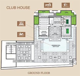 Clubhouse ground floor layout