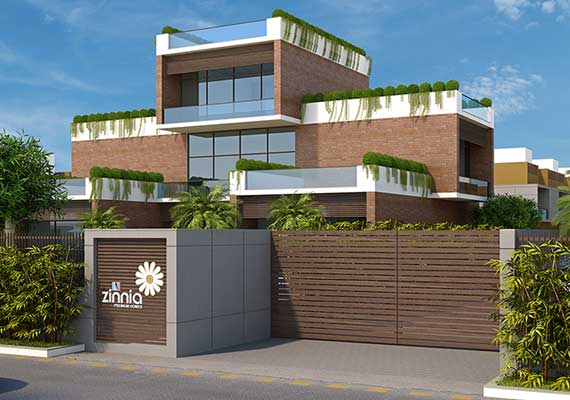 NJ Zinnia clubhouse right side view