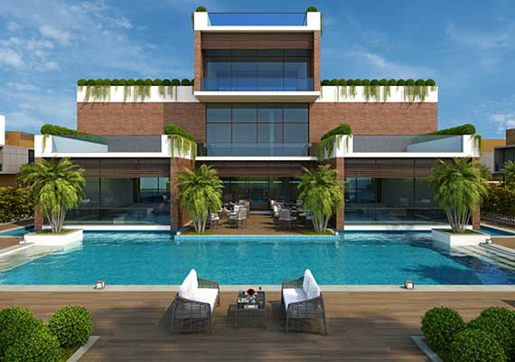 NJ Zinnia clubhouse front view